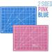 US Art Supply 9x12 Pink/Blue Self Healing Cutting Mat - Professional 5-Ply Double Sided Non-Slip Mat for Scrapbooking, Quilting, Sewing & Crafts - Buy Online on GoSupps.com