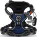 Lovpet dog harness without train & chokes for medium -sized dogs breathable & soft breast dishes reflective |No-pull crockery including bag rolls |Adjustable dishes with handle navy blue M m navyblau