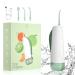 OCLEAN W10 wireless water-free water-fins with 4 interchangeable nozzle tips professional oral shower portable for on the go and at home 5 dental floss modes rechargeable-green