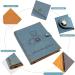 ZEEYUAN Leather Scrapbook Album - 60 Pages Love Memory Photo Album 8.5x11 | Travelling Journal & Family Scrapbook Kit - Perfect Gift for Couples, Anniversary, Wedding - Grayish-blue - Buy Online on GoSupps.com