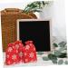KOMBIUDA 10pcs Snowflake Burlap Bag Christmas Holiday Pouch Candy Storage Holder Drawstring Bag 14X10X0.3CM Red - Buy Online on GoSupps.com