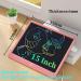 DEECAM 15-Inch Pink LCD Writing Board for Kids | Reusable Educational Tablet with Locking Function | Perfect Gifts for Boys & Girls - Buy Online on GoSupps.com