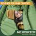 MEREZA Double Sleeping Bag for Camping, Queen Size 2 Person Cold Weather Sleeping Bag with Pillow - Green - Buy Online on GoSupps.com