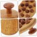 Buy Magiclulu Sandalwood Meridian Brush & Gua Sha with 12 Pearls - Soft Bristle Thigh Massager & Wooden Body Scrubber | Enhance Femininity & Relaxation - Buy Online on GoSupps.com