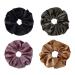 Warmsmile Extra Large Velvet Scrunchie 8 Inch Oversized Hair Scrunchy Big Jumbo Ponytail Holder For Thick Curly Long Hair Bun Elastic Band Accessories Women Girls Gift 4 Pack 4 Colors XL Size