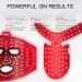 IBORRIA Led Face Mask Light Therapy for Face and Neck Red Light Therapy with Near Infrared Light Flexible Silicone Light Therapy Mask Red Light Mask for at Home Face Masks Skincare (White) - Buy Online on GoSupps.com