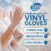 200 Small Disposable Vinyl Gloves - Non Sterile, Latex Free, Food Safe - 100 Count Box - Buy Online on GoSupps.com
