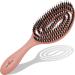 Marqus Bio Hairbrush with wild boar bristles and spiral spring - degeneration for every hair type for shine and volume - hair brush without ziepen color coral peach