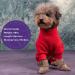 Cyeollo Dog Pajamas - Warm Fleece Thermal Onesie for Small-Medium Dogs | Red Winter Outfits - Buy Online on GoSupps.com