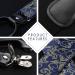 HISDERN Men's Wide Suspenders Set - Adjustable Elastic Bow Tie & Pocket Square | Stylish Blue Designs | International Shipping - Buy Online on GoSupps.com