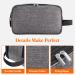 Lifewit Large Grey Men's Travel Toiletry Bag | Water-Resistant Dopp Kit with Double Zippers for Full Size Toiletries and Shaving Accessories - Buy Online on GoSupps.com