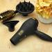Hot Tools Pro Artist Black Gold 2100 Turbo Hair Dryer | Fast Drying Lightweight Ionic Ceramic 1875W - International Shipping Available - Buy Online on GoSupps.com