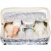 Women's Waterproof Travel Hanging Toiletry Bag - Blue Leaf Cosmetic Organizer - Buy Online on GoSupps.com