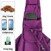Lynun Adjustable Dog Carrier Bag - Breathable Pet Transport Shoulder Bag for Dogs & Cats - Perfect for Outdoor Walks (Purple) - Buy Online on GoSupps.com