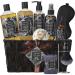 Beard Shaving Kit Men's Beard Kit Brush Men Bathroom Accessory Face Care Perfume Bath Gift Sets Birthday Gifts Spa Kit for Men with Shave Gel Oil Bath Bomb Beard Brush Rack Best Gifts for Dad son