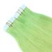 Tape In Hair Extensions - 40cm Green - 30 Bricks - 100% Remy Real Hair with Adhesive Tape | Novon Hair Extensions - Buy Online on GoSupps.com