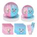 104PCS Gender Reveal Party Decoration Gender Reveal Party Supplies Serve 26 Boys Girls Blue Pink Gender Reveal Party Tableware Set with Disposable Paper Plates Napkins Cups for Gender Reveal Party