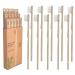 BLUEOWLSHIELD CHANYI Bamboo Toothbrushes - Medium - 100% Plant-Based Bamboo-Fiber Composite Durable & Splinter Free Fine BPA Free Bristles 10 Individually Packaged Brushes - Adult Medium 10.0