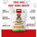 True Dog Beef Bone Broth Powder 100% Pure Broth Protein Powder for Cats & Dogs | Joint Digestion & Gut support | Makes 2ltrs | High in Type II Collagen | 20 Servings 60g - Buy Online on GoSupps.com