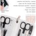 3 Swords Germany - brand quality 8 piece manicure pedicure grooming kit with glass nail file (506) WHITE - TOOLS BLACK LAQUERED - Buy Online on GoSupps.com
