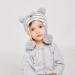 LANGZHEN Toddler Winter Hat Earflap Knit Cap for Baby Boys Girls 1-2 Years - Koala Grey Stripe - Buy Online on GoSupps.com