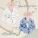 Loanzeg Twill Bridesmaid Scrunchies Set of 12 - Bachelorette Hair Ties for Wedding Party Favors & Gifts - Blue - Buy Online on GoSupps.com