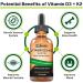 SBR Nutrition D3+K2 and B12 Bundle - Vitamin D3K2 (MK7) Peppermint Liquid Drops 1oz + Vitamin B-12 3000mcg Liquid Drops 2oz - Adults & Kids - Non-GMO, Gluten Free - Buy Online on GoSupps.com