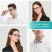 Eyeurl 2-Pack Reading Glasses for Men & Women - Anti-Blue Light Spring Hinge Rectangular Design Lightweight 1.25x Magnification - Buy Online on GoSupps.com