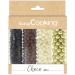 ScrapCooking 7462 Mix Chocolate & Gold Marbles Assortment of 3 Chocolates & Golden Sweet Balls Sprinkles Beads for Pastry and