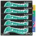 Chewing Gum Bundle With 5x Airwaves Gum Black Mint (10pcs each) and 1x JenBurr Leaflet
