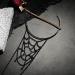 Spider Net Pendant Tassels Black Open Cuff Arm Bangle for Women - Halloween Costume Jewelry - Buy Online on GoSupps.com