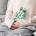 Green Cactus Hot Water Bottle with Plush Cover Bed Warmer for Adults & Kids | 26.5x15.3cm - International Shipping Available - Buy Online on GoSupps.com