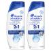 Head & Shoulders Classic Clean 2-in-1 Anti-Dandruff Shampoo + Conditioner Twin Pack 1.22 L Total (613 mL Each) Unscented 613 g (Pack of 2)