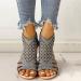 Rvidbe Dressy Women's Platform Wedge Sandals - Ankle Buckle Flip Flops - Z1-Black 7.5 - Buy Online on GoSupps.com