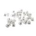 25 Mini Hair Clips Hair Clips Girls Women Orchid Clips transparent 10x13 25 pieces (1 pack) Transparent
