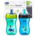 Chicco Sport Spout Trainer Sippy Cup | Spill-Free | 9 Months+ | Teal/Blue | 2 Count - Buy Online on GoSupps.com