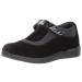 Drew Rose Women's Cushioned Mary Jane 9 Wide Black Velvet