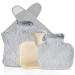 Bolei heat bottle belts - hot water bottle with soft waist cover - natural rubber & leakproof 130cm long period heat belt - hot water bag for pain relief for belly back legs hot bottle belt - gray