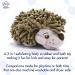 SoapSox Kids Exfoliating Bath Scrub Toy - Hendrix The Hedgehog | Soft Animal Wash Cloth Sponge for Babies, Kids, Children - Buy Online on GoSupps.com
