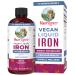 Iron Supplement for Women Men & Kids | Liquid Iron Supplement for Women Men & Kids | Iron for Healthy Blood & Oxygen | Ages 4 & Up | Sugar Free | Vegan | Non-GMO | Gluten Free | 16 Fl Oz 16 Fl Oz (Pack of 1)