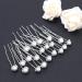 Bridal Pearls and Rhinestone Wedding Hair Accessories - Crystal Hair Piece Combs for Brides and Bridesmaids (23 Pack, Silver) - Buy Online on GoSupps.com