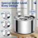 Homtyler Stainless Steel Cat Water Fountain - Ultra-Quiet Pump, 2L Capacity, Automatic Dispenser for Multiple Pets - Buy Online on GoSupps.com