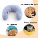 Homelifthub Fluffy Cat Bed Pillows - 3 Pack for Indoor Cats, Rabbit Design, Pink, Blue, Yellow - Buy Online on GoSupps.com
