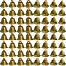 100 Pieces Vintage Bells Craft Bells Small Hanging Bells Ornaments for Wind Chimes Housebreaking Making Dog Potty Training Doorbell Wedding Decor (Bronze)