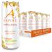 ASPIRE Mango Lemonade Healthy Energy Drink 12 x 330ml Cans Zero Calories & Zero Sugar Natural Plant Based Caffeine - Vegan & Gluten Free