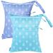 MIXIDON Wet Bag Waterproof Wet Dry Bag for Swimsuits Cloth Nappy Wet Bag Outdoor Organiser Bag for Baby Items Wet Dry Clothes Bag Pattern 11