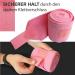 Fleece Horse Bandages with Velcro Fastener - 4 Set in Pink for Ponies | Practical Storage Bag Included - Shop Now! - Buy Online on GoSupps.com