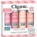 Cliganic Tinted Lip Balm - Non-GMO, 4 Colors - Enriched with Vitamin E, Cruelty Free