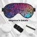 Buy Glitter Sequin Spot Printed Soft Eye Mask - Zero Eye Pressure Blackout Eye Mask for Travel | International Shipping - Buy Online on GoSupps.com