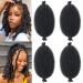 8 Packs Marley Twist Braiding Hair 1B 4 Inch Afro Twist Hair Pre Separated Synthetic Spring Afro Twist Hair for Soft Locs Crochet Hair Pre Fluffed Springy Afro Twist Hair Extensions for Black Women 8 Inch (Pack of 4) 1B...